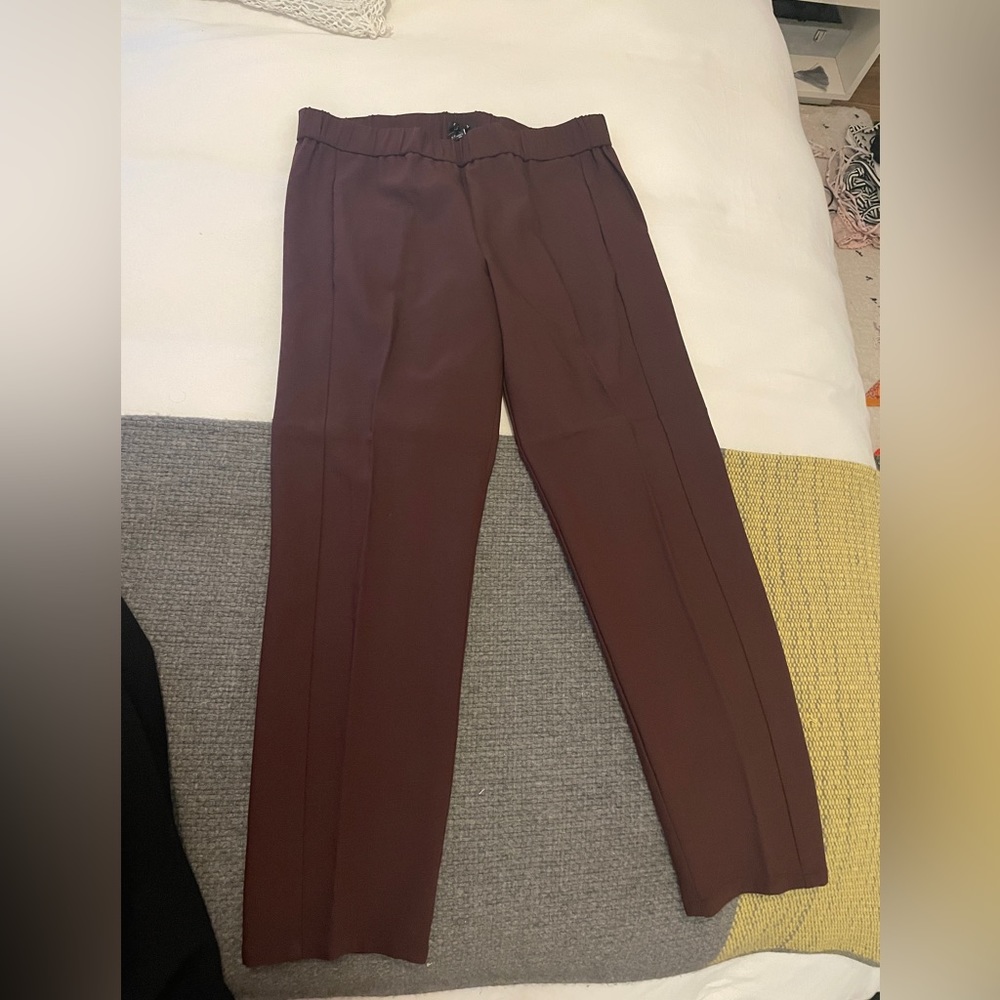 Theory burgundy pants, size M